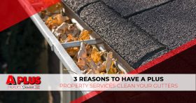 3 Reasons to Have A Plus Property Services Clean Your Gutters